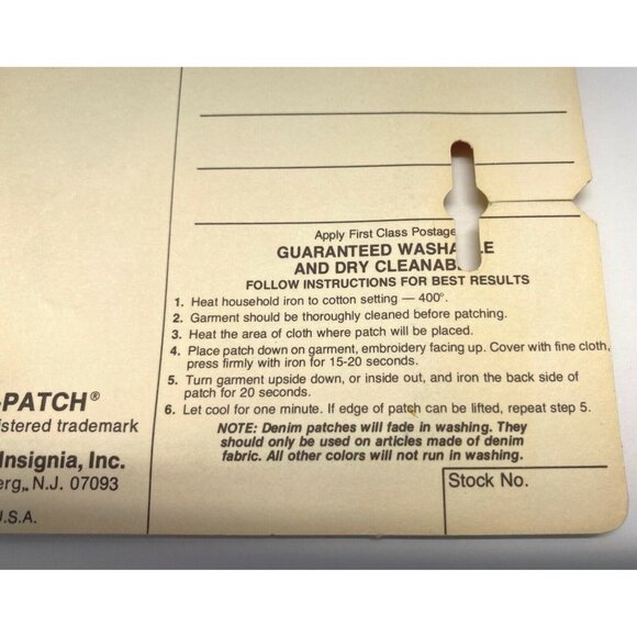 Vintage 80s Joy Insignia Iron On Denim Patch Robot Clown with Balloons - Picture 5 of 6